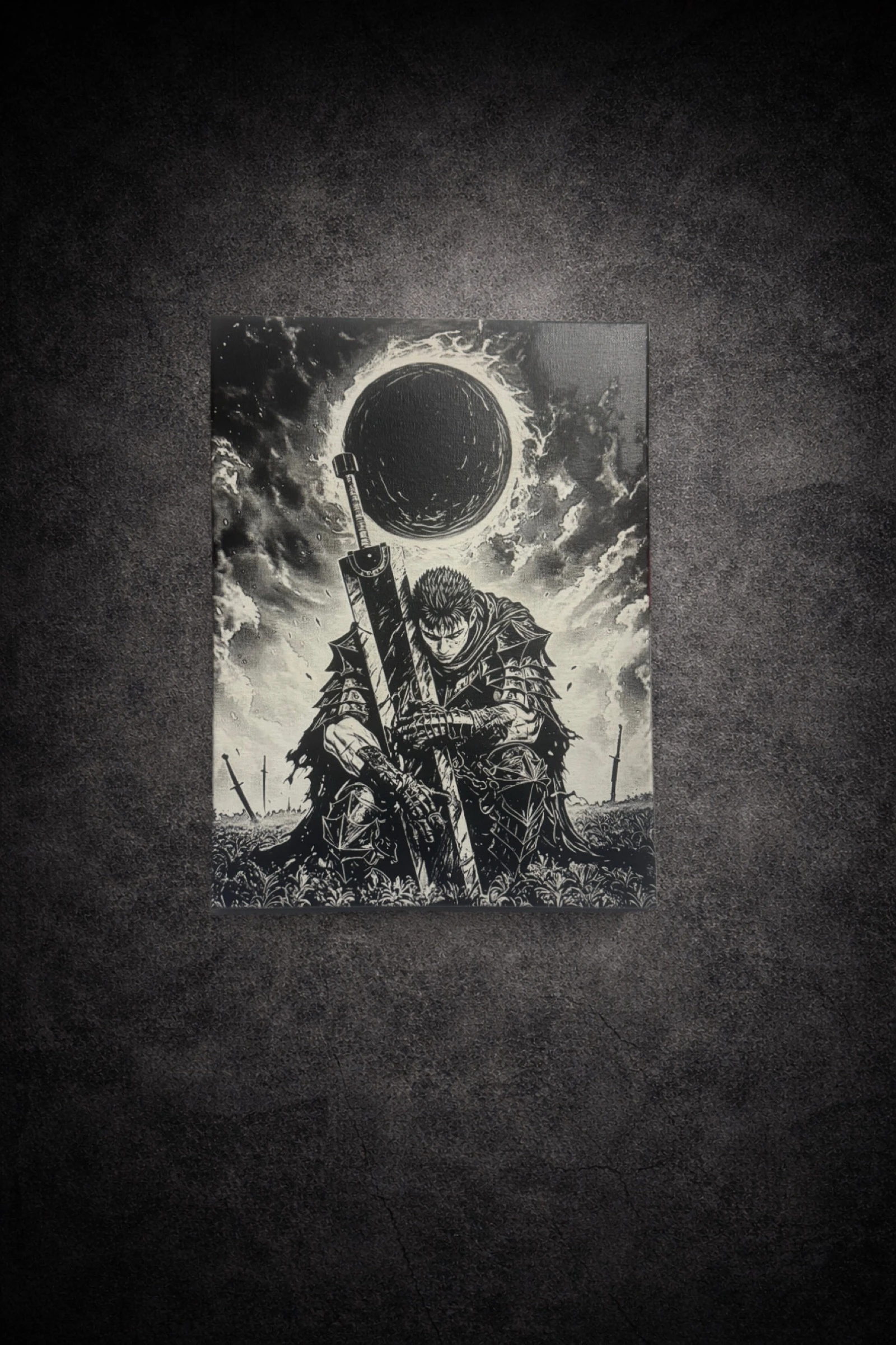 Tableau sur toile Guts de Berserk 30x50vm
